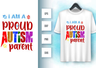 Autism t shirt vector