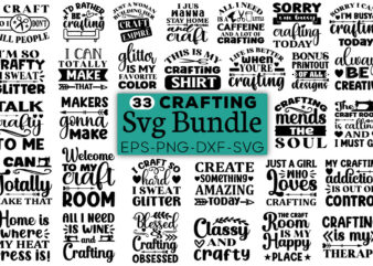 Crafting SVG Bundle t shirt vector file