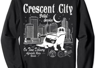 Crescent City Postal Service Messenger Otter Crescent City Sweatshirt