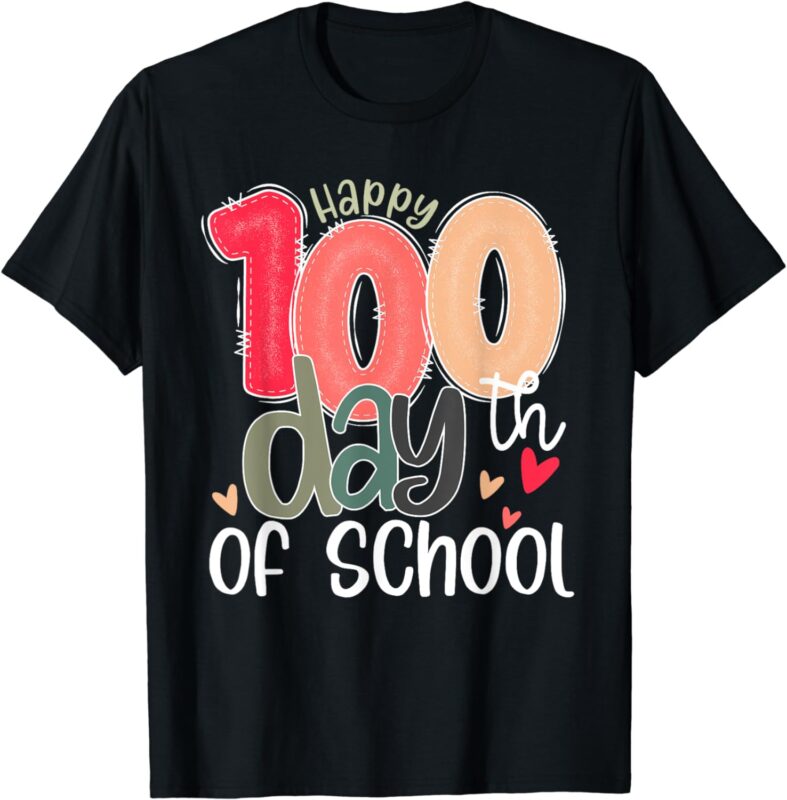 Cute 100 Days of School, 100th Day Of School Celebration T-Shirt