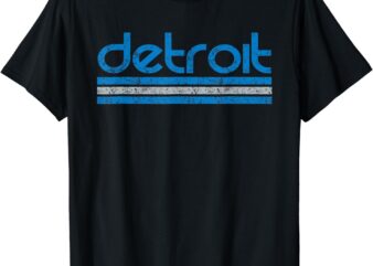 Detroit Michigan Retro T-Shirt