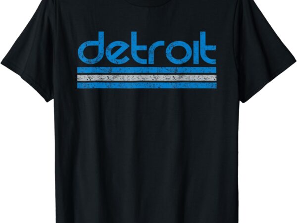 Detroit michigan retro t-shirt