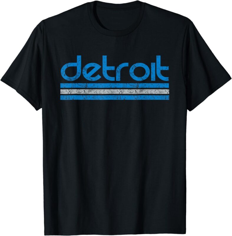 Detroit Michigan Retro T-Shirt