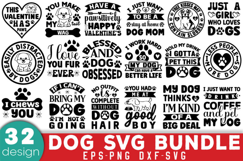 Dog T-shirt Bundle Dog SVG Bundle