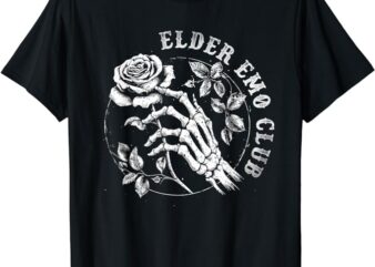 Elder Emo Club Vintage Skeleton T-Shirt