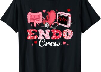 Endoscopy Crew Stomach Endoscopy Nurse Valentine’s Day T-Shirt