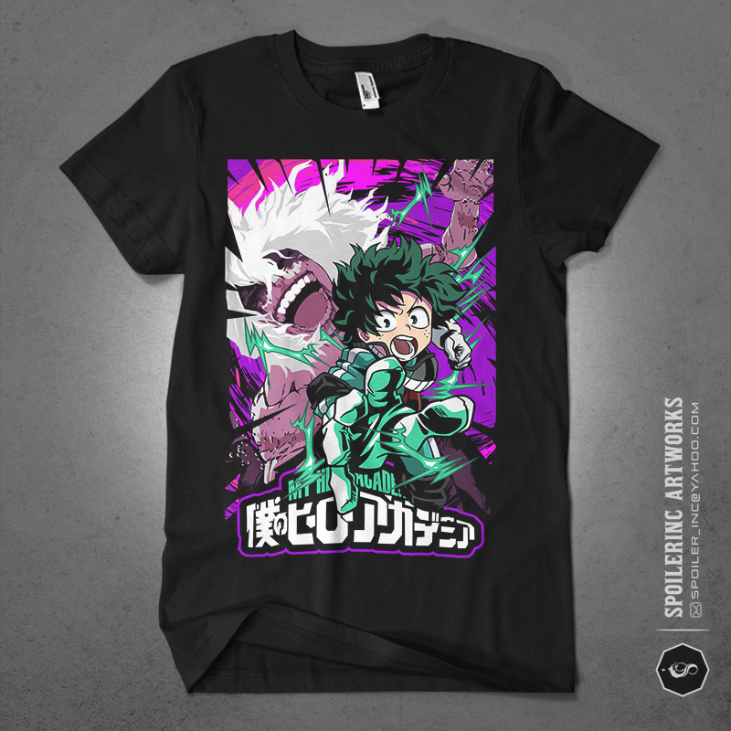 populer anime lover part 19 tshirt design bundle illustration