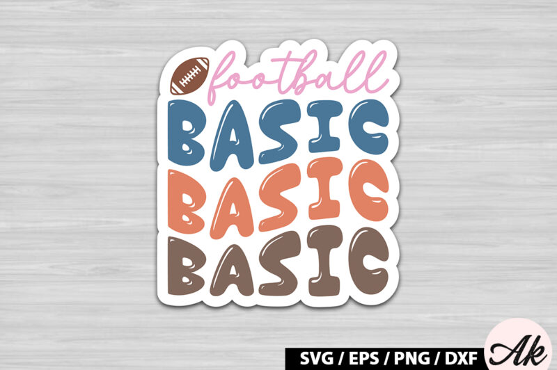 Football Basic Retro Stickers