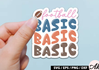 Football Basic Retro Stickers