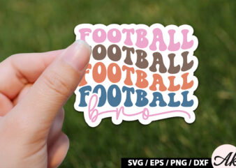 Football bro Retro Stickers