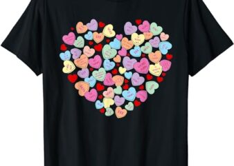 Funny Anti Valentines Day Candy Conversation Heart Single T-Shirt