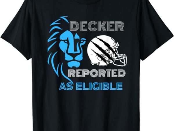 Funny decker reported as eligible women men t-shirt