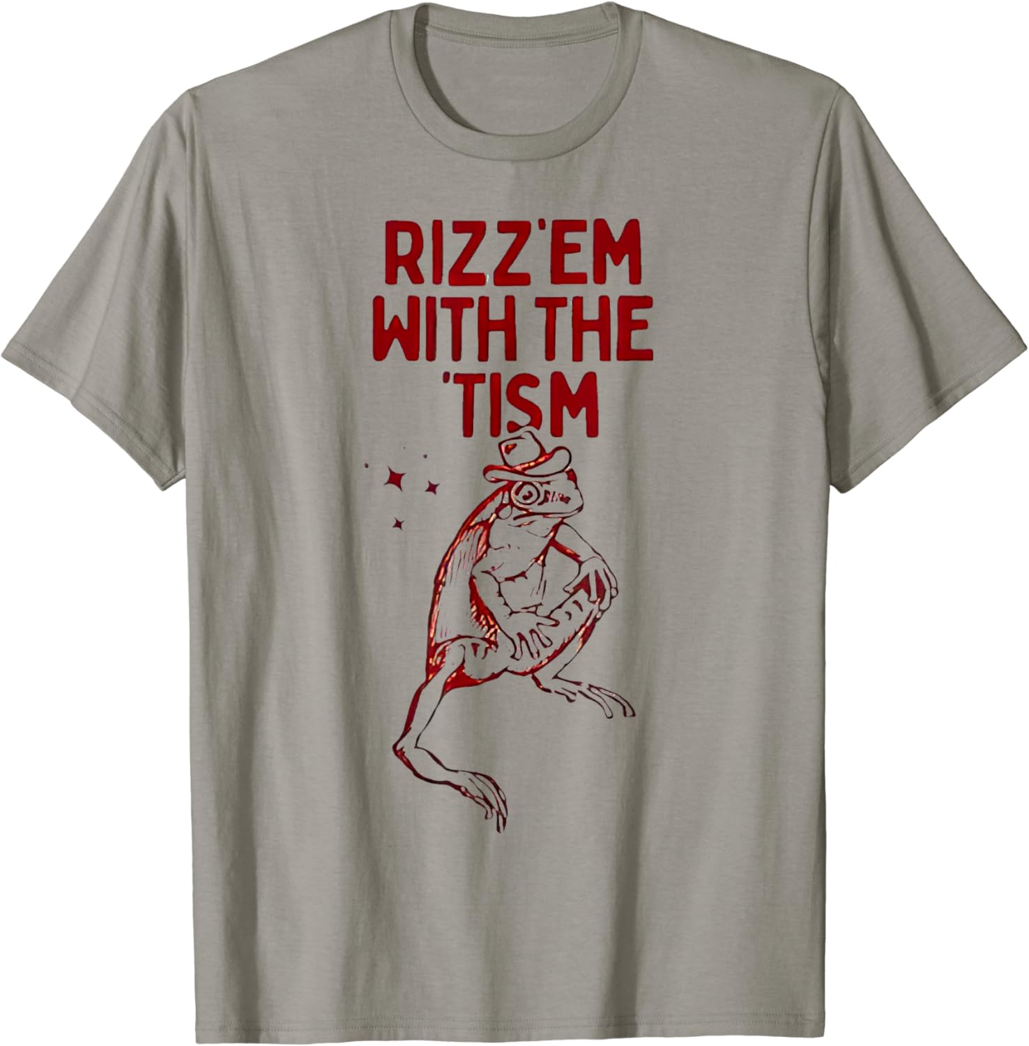 Funny Frog Rizz Em with The Tism T-Shirt - Buy t-shirt designs