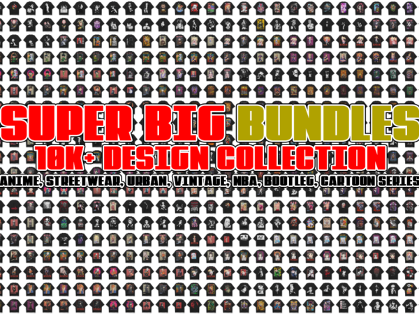 Ultimate bundle 10k anime/manga design collection 10.000design collection