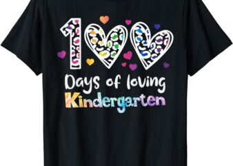 Happy 100th Day of Kindergarten Teachers Kids 100 Days T-Shirt