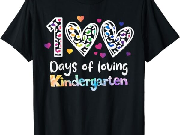 Happy 100th day of kindergarten teachers kids 100 days t-shirt