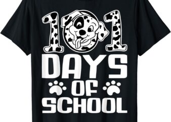 Happy 101 Days School Cute Dog 100 Days Smarter Student T-Shirt
