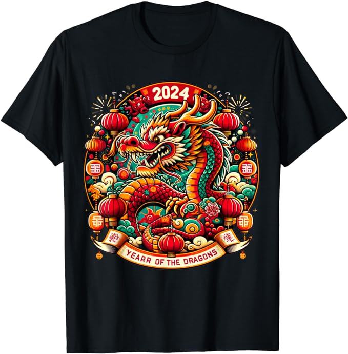 Happy Chinese New Year 2024 Year of the Dragon T-Shirt