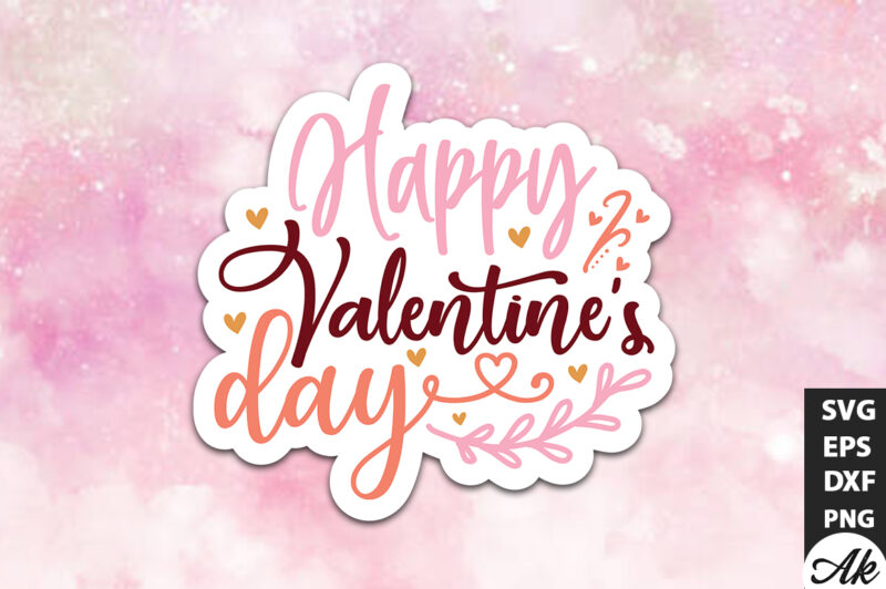 Happy Valentine’s day SVG Stickers