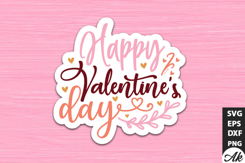 Happy Valentine’s day SVG Stickers