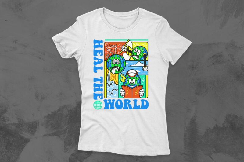 Playful Urban – Pop Culture Cartoon T-shirt Design