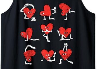 Heart Yoga Pose Valentines Day Funny Zen Workout Women Tank Top