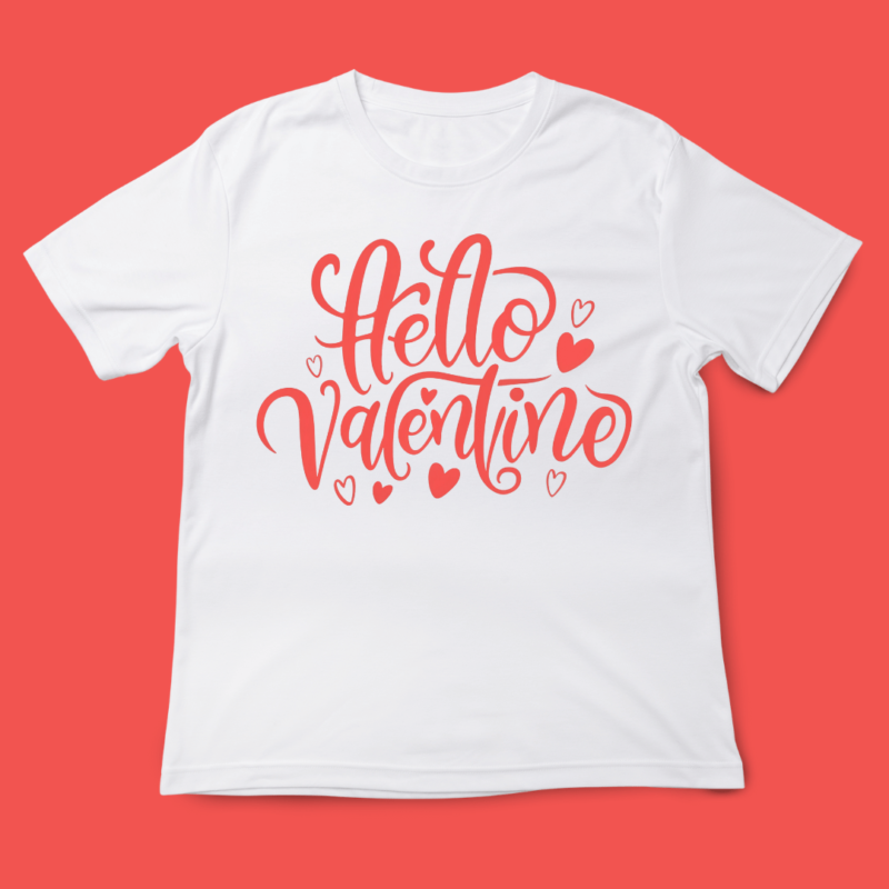 Hello Valentine, love quote, design, valentines Day, typography, t-shirt design, 14th February, Valentine typography