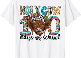 Holy Cow 100 Days Of School 100th Day Smarter Teacher Kids T-Shirt