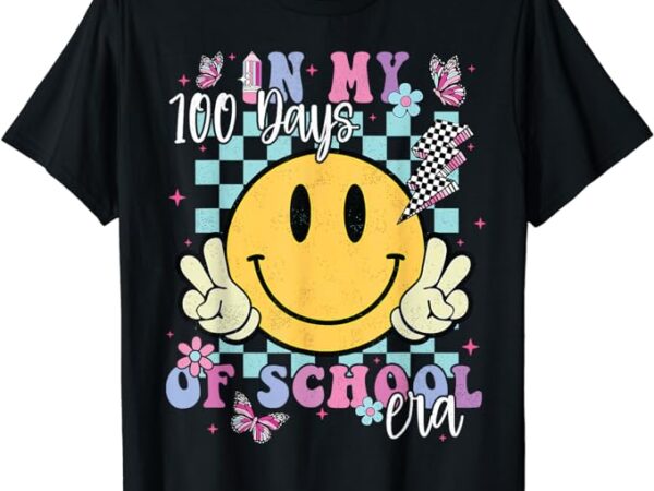 In my 100 days of school era retro groovy 100th day teacher t-shirt In my 100 days of school era retro groovy 100th day teacher t-shirt