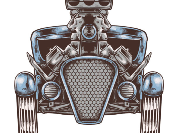 Hot rod graphic t shirt