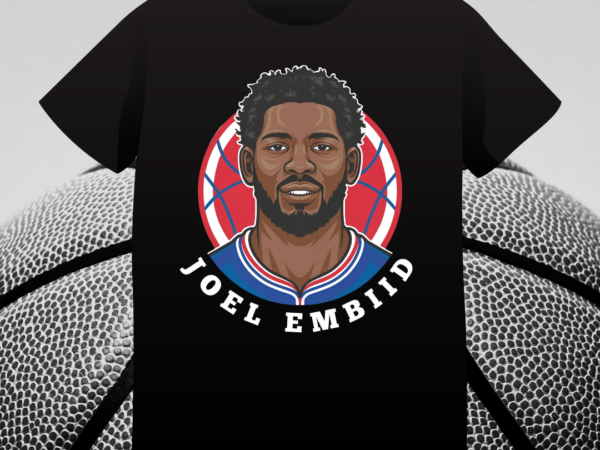 Joel embiid, nba star, basketball, philadelphia 76ers, t-shirt design, nba, fan art, instant download, american basketball player
