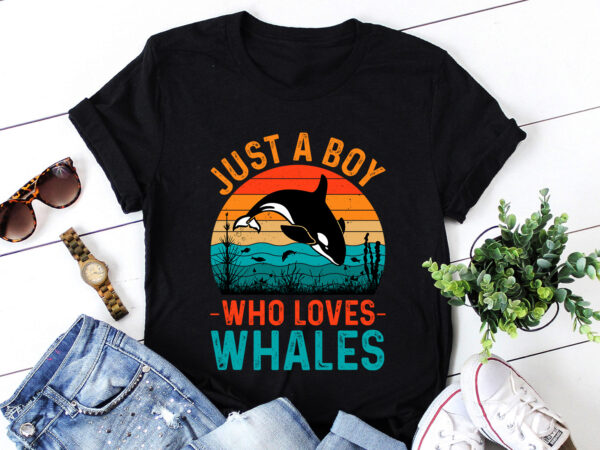 Just a boy who loves whales t-shirt design Just a boy who loves whales t-shirt design