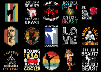 15 Kickboxing Shirt Designs Bundle, Kickboxing T-shirt, Kickboxing png file, Kickboxing digital file, Kickboxing gift, Kickboxing download 1
