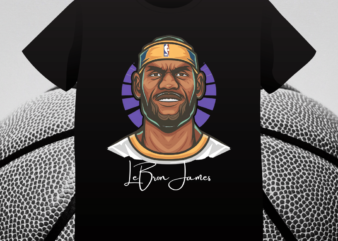 LeBron James Basketball Tribute T-Shirt, NBA Tribute, Basketball Legend Shirt, King James Design, Slam Dunk King Graphic Tee, Basketball