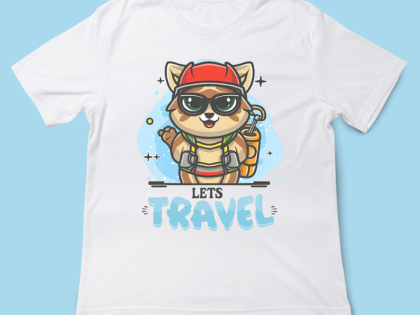 Lets travel, cute cat, cat travel, t-shirt design, adorable cat t-shirt, instant download, travel with cat, cat mom, cat dad