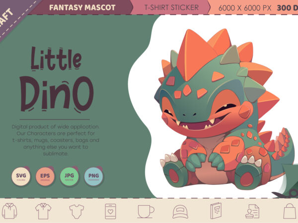 Little smiling dino. t-shirt, png, svg. Little smiling dino. t-shirt, png, svg.