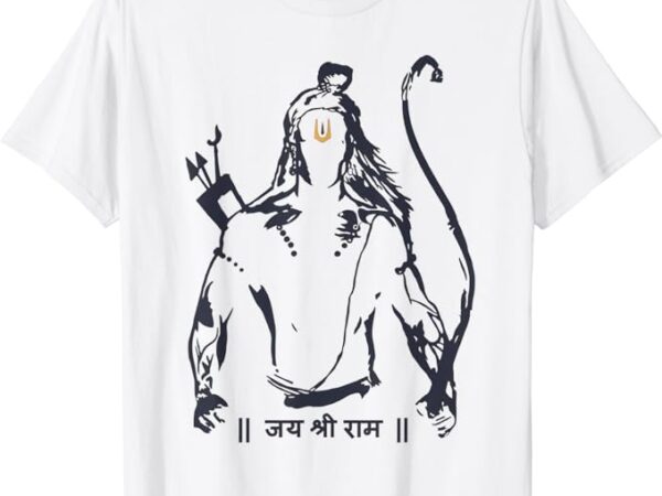 Lord rama diwali god for indian hindus jai shree ram t-shirt