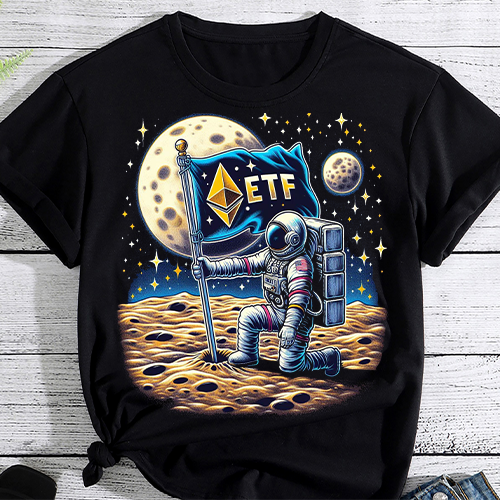 Ethereum ETF crypto go to the moon Tshirt PNG file