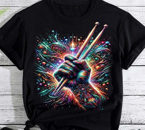 Drumsticks drummer – drumset drums gift t-shirt