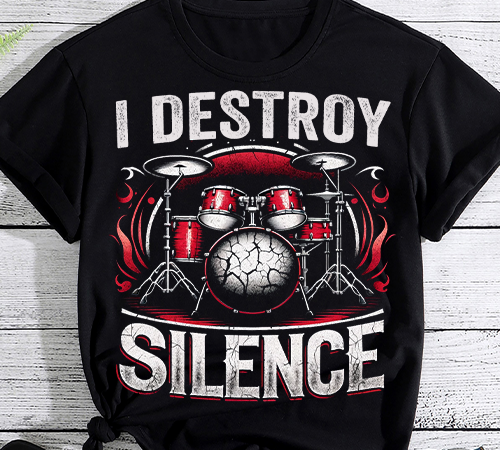 Cool drummer saying for a percussionist and drummer t-shirt