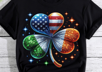 Irish American Flag Ireland Flag ST PATRICKS DAY Gift Lucky T-Shirt