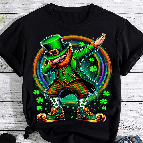 boys dabbing for st patricks day shirt