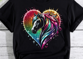 Horse lover T-Shirt gift for girls _ women who love horses T-Shirt PNG File