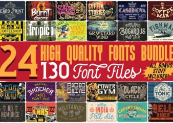 Vozzy Font Bundle | 24 typefaces