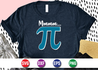 Happy Pi Day SVG T-shirt Design Print Template