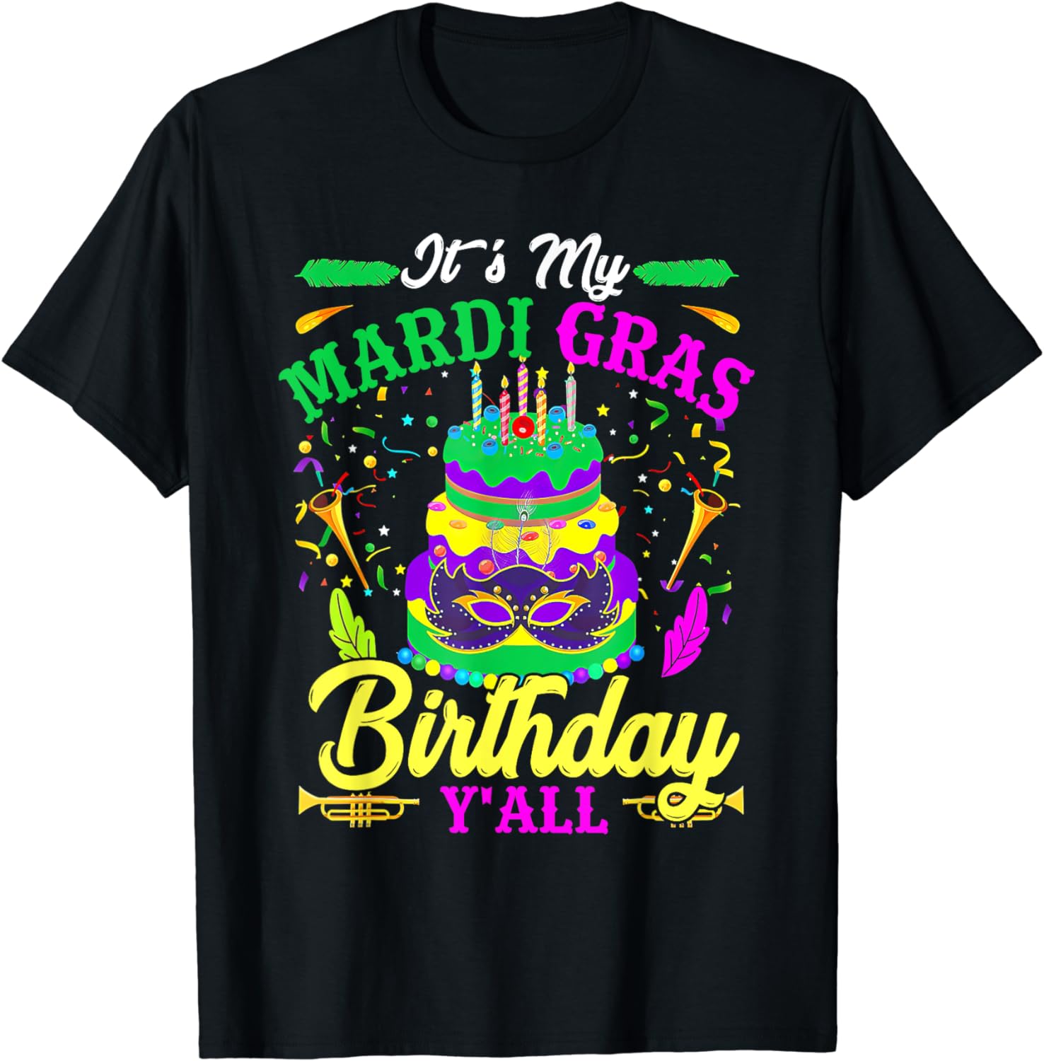 mardi gras birthday shirt