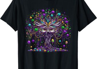 Mardi Gras Tree Beads New Orleans 2024 Festival Bead T-Shirt