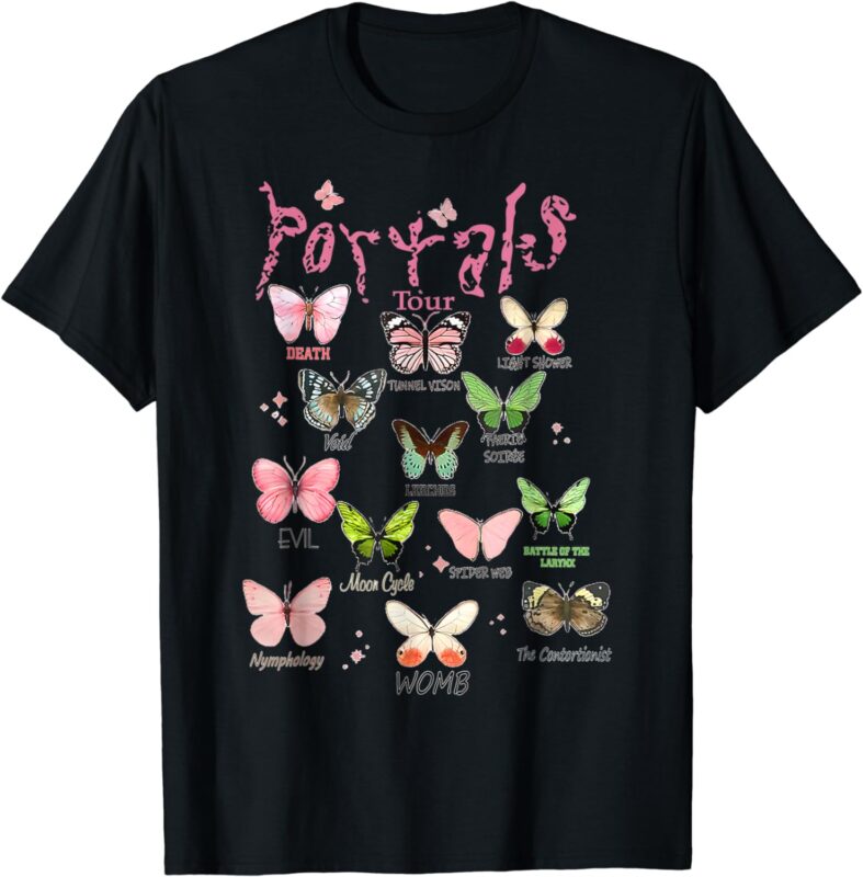 Martinez Portals Tour Butterflies Full Albums T-Shirt