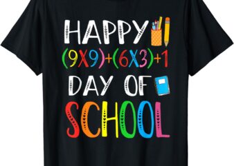 Math Formula 100 Days Of School Funny Math Teacher 100th Day T-Shirt