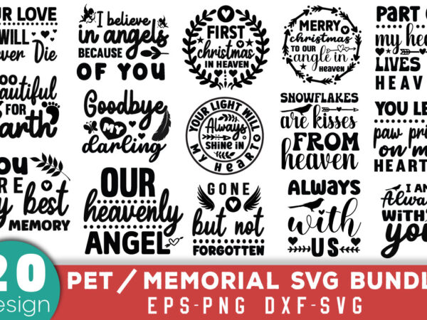 Memorial quotes t-shirt bundle memorial quotes svg bundle